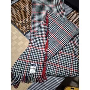 MudPie Blue/Red/Black  Plaid Reversible Blanket Scarf - XL